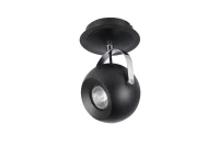Aplică GULIA, negru, finisaj mat, 230V, GU10, 1x40W, IP20