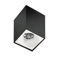 Spot aparent HUGO, negru, finisaj mat, 230V, GU10, 1x40W, IP20