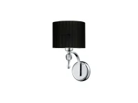 Aplică IMPRESS, negru, finisaj textil, 230V, E27, 1x60W, IP20