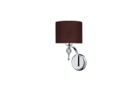 Aplică IMPRESS, maro, finisaj textil, 230V, E27, 1x60W, IP20