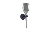 Aplică IZZA, fumuriu, finisaj strălucitor, 230V, E14, 1x40W, IP20