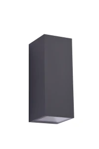 Aplică JAKE, gri închis, finisaj mat, 230V, GU10, 2x40W, IP54