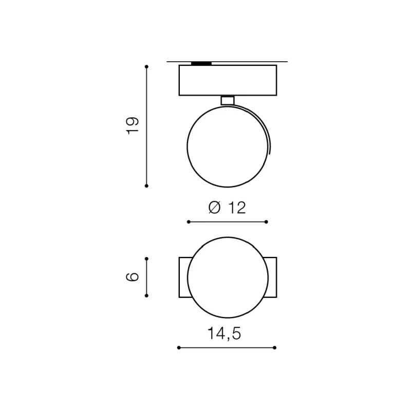 Spot aparent JERRY, crom, finisaj strălucitor, 12V, AR111+ G5.3, 1x20W / 50W, Dimm, IP20 2