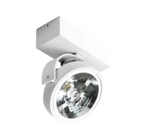 Spot aparent JERRY, alb, finisaj mat, 12V, AR111+ G5.3, 1x20W / 50W, Dimm, IP20