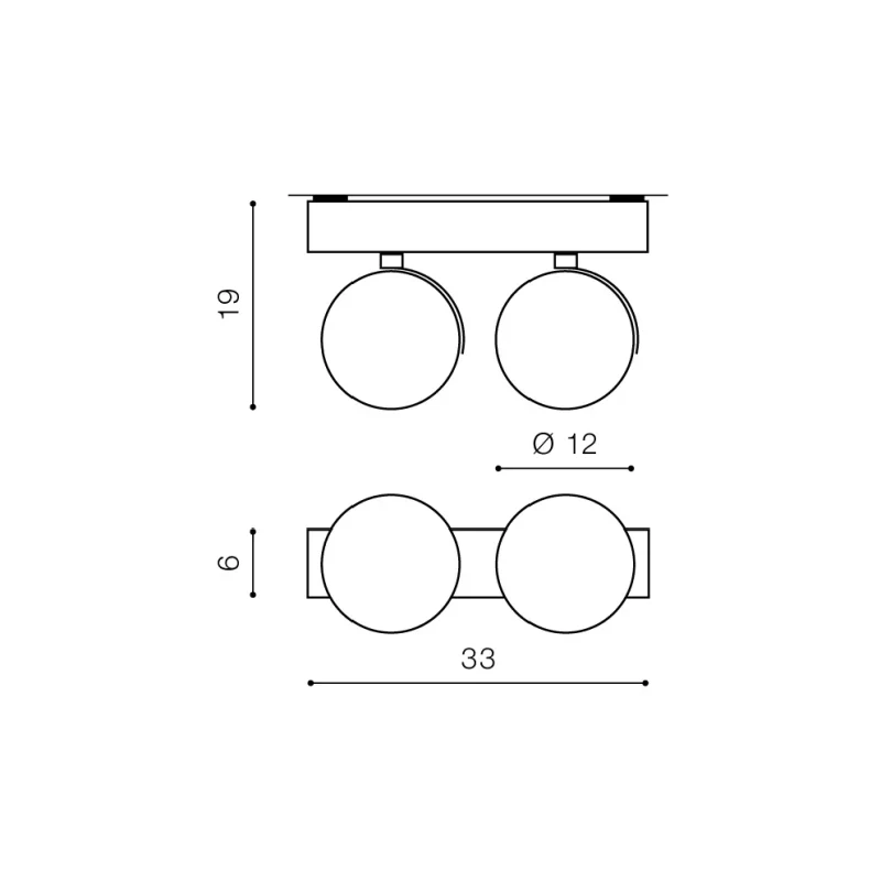 Spot aparent JERRY, crom, finisaj strălucitor, 12V, AR111+ G5.3, 2x20W / 50W, Dimm, IP20 2
