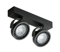 Spot aparent JERRY, negru, finisaj mat, 230V, ES111 + GU10, 2x50W, IP20