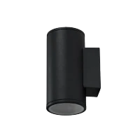 Aplică JOE, negru, finisaj mat, 230V, GU10, 2x40W, IP54