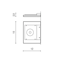 Aplică LAMBDA, negru, finisaj mat, 230V, LED, 1x10W, 443lm, 3000K, CRI ≥80, IP20 2