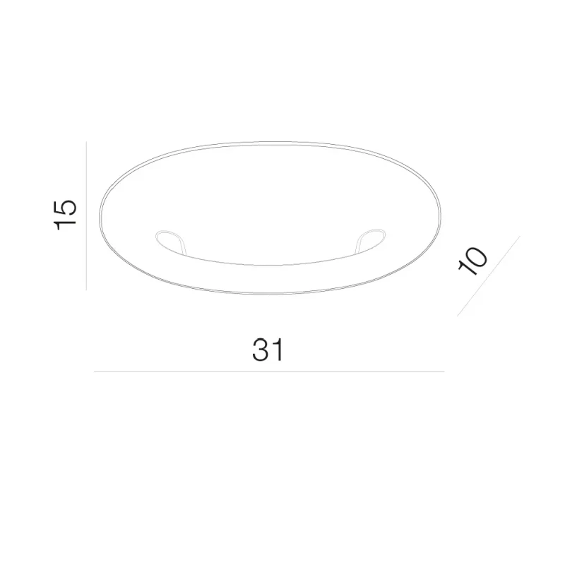 Aplică LARGO, alb, finisaj mat, 230V, LED, 1x13W, 270lm, 2900K, CRI ≥80, IP20 2