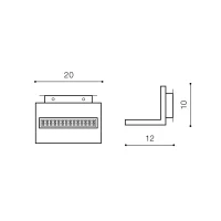 Aplică LATONA, alb, finisaj mat, 230V, LED, 1x0,01W, 732lm, 2900K, CRI ≥80, IP20 2