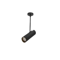 Spot aparent LENS, negru, finisaj mat, 230V, GU10, 1x40W, IP20