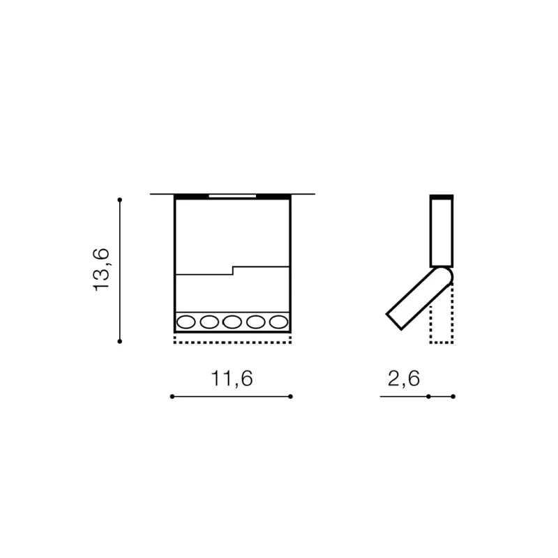 Spot aparent LEON, negru, finisaj mat, 230V, LED, 1x12W, 910lm, 3000K, CRI ≥80, IP20 2