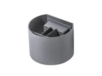 Aplică LETICIA, gri închis, finisaj mat, 230V, LED, 1x6W, 217lm, 3000K, CRI ≥80, IP54