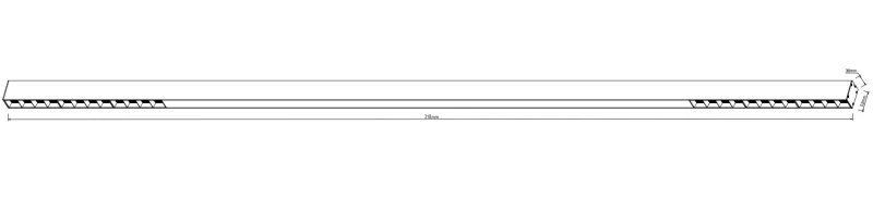 Spot aparent LINELIO, alb, finisaj mat, 230V, LED, 1x90W, 6512lm, 3000-4000-6000K, CRI ≥90, Dimm, CCT, IP20 2