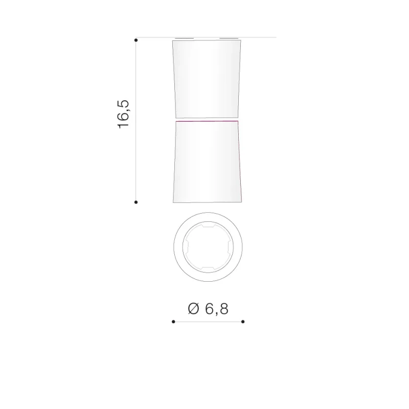 Spot aparent LINO, crom negru, finisaj strălucitor, 230V, GU10, 1x40W, IP20 2