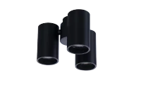Spot aparent MAKALU, negru, finisaj mat, 230V, GU10, 3x40W, IP20