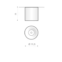 Spot aparent MANE, alb, finisaj mat, 230V, LED, 1x29W, 2650lm, 3000K, CRI ≥90, Dimm, IP20 2