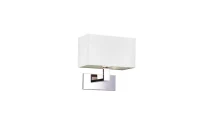 Aplică MARTENS, alb, finisaj textil, 230V, E27, 1x60W, IP20 2