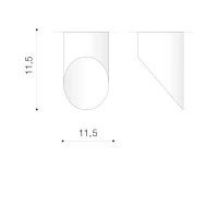 Spot aparent MOMO 3000K, negru, finisaj mat, 230V, LED, 1x11W, 323lm, 3100K, CRI ≥90, IP20 2