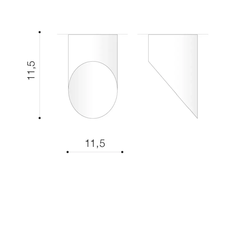 Spot aparent MOMO 3000K, negru, finisaj mat, 230V, LED, 1x11W, 323lm, 3100K, CRI ≥90, IP20 2