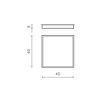 Spot aparent MONZA S 3000K, negru, finisaj mat, 230V, LED, 1x50W, 4200lm, 3000K, CRI ≥90, IP20 2