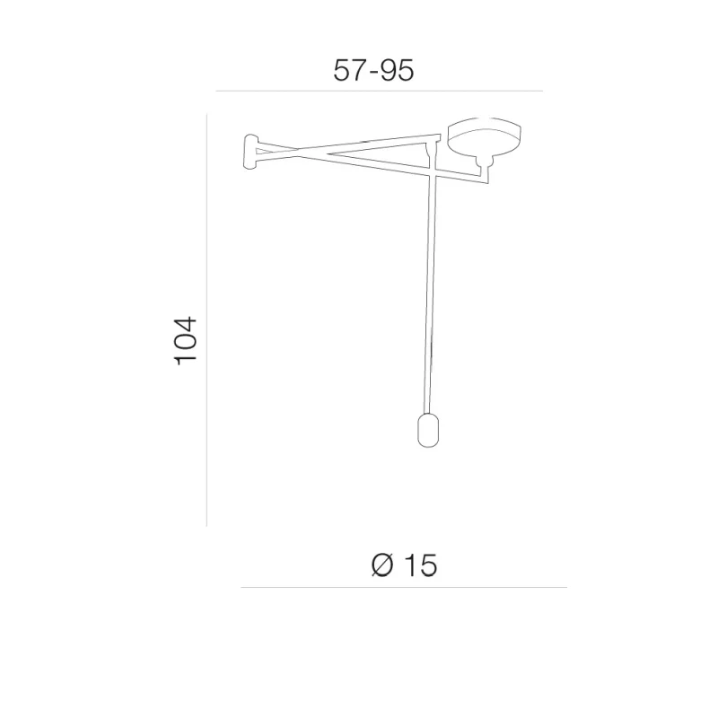 Accesoriu NATALIA S, crom, finisaj strălucitor, 230V, E27, 1x60W, IP20 2