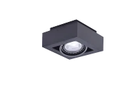 Spot aparent NIKEA, negru, finisaj mat, 230V, ES111 + GU10, 1x50W, IP20