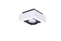 Spot aparent NIKEA, alb, finisaj mat, 230V, ES111 + GU10, 1x50W, IP20
