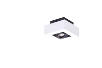 Spot aparent NIKEA, alb, finisaj mat, 230V, GU10, 1x40W, IP20