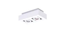 Spot aparent NIKEA, alb, finisaj mat, 230V, GU10, 2x40W, IP20