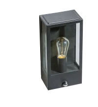 Aplică NIKLAS, negru, finisaj mat, 230V, E27, 1x60W, IP44