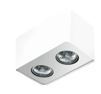 Spot aparent NINO, alb, finisaj mat, 230V, GU10, 2x40W, IP20