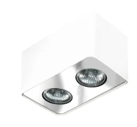 Spot aparent NINO, alb, finisaj mat, 230V, GU10, 2x40W, IP20