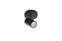 Spot NOEMIE, negru, finisaj mat, 230V, GU10, 1x40W, IP44