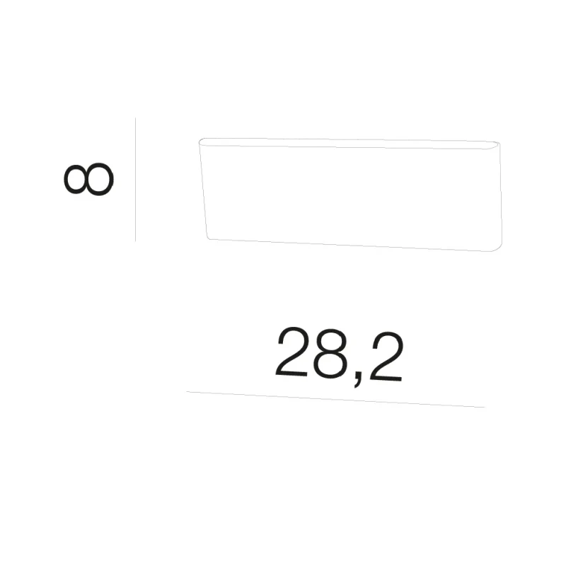 Aplică NORMAN M, alb, finisaj mat, 230V, LED, 2x12W, 462lm, 2900K, CRI ≥80, IP20 2