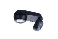Spot aparent OJOS, negru, finisaj mat, 230V, LED, 2x16W, 1466lm, 3000K, CRI ≥80, IP20