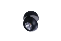 Spot aparent OJOS, negru, finisaj mat, 230V, LED, 1x8W, 720lm, 3000K, CRI ≥80, IP20