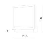 Aplică OPERA, auriu, finisaj strălucitor, 230V, LED, 1x26W, 432lm, 3000K, CRI ≥80, IP20 2