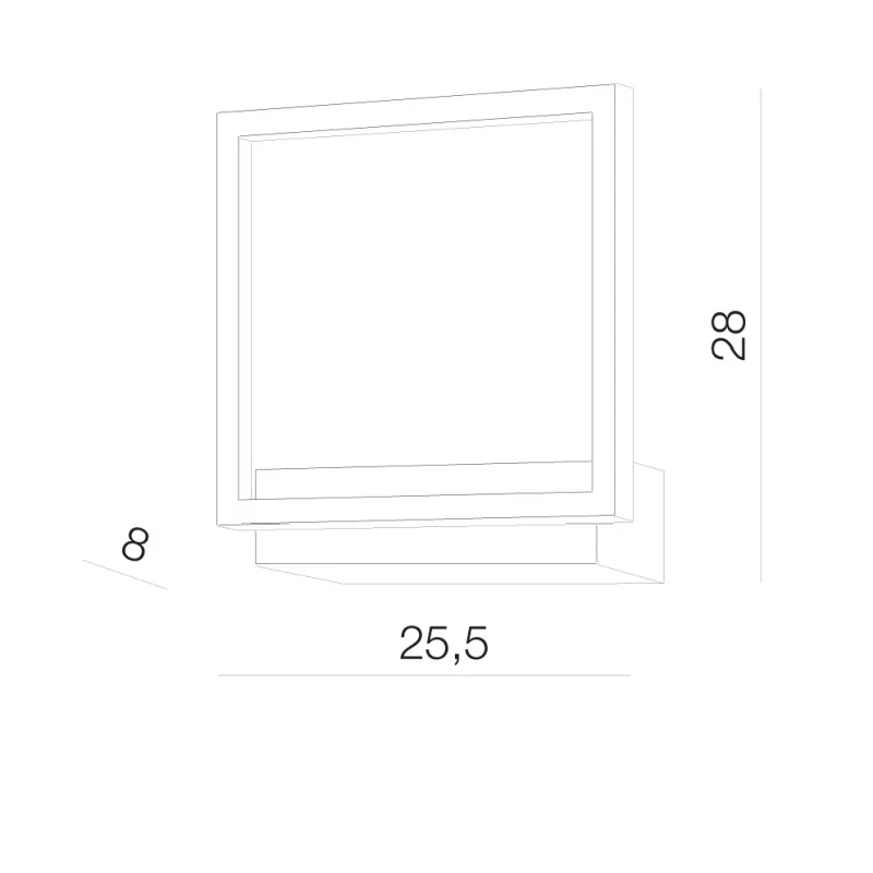Aplică OPERA, auriu, finisaj strălucitor, 230V, LED, 1x26W, 432lm, 3000K, CRI ≥80, IP20 2