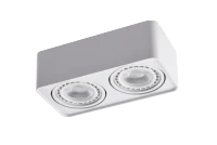 Spot aparent PAOLA, alb, finisaj mat, 230V, ES111 + GU10, 2x50W, IP20