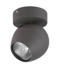 Spot PERA, gri, finisaj mat, 230V, GU10, 1x40W, IP20