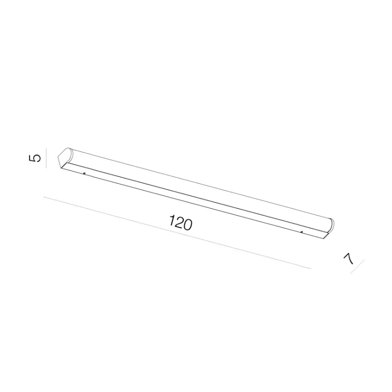 Aplică PETRA, crom, finisaj strălucitor, 230V, LED, 1x23W, 1586lm, 4000K, CRI ≥80, IP44 2
