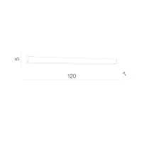 Aplică PETER, crom, finisaj strălucitor, 230V, LED, 1x23W, 1617lm, 4000K, CRI ≥80, IP44 2