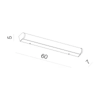 Aplică PETRA, crom, finisaj strălucitor, 230V, LED, 1x12W, 839lm, 2900K, CRI ≥80, IP44 2