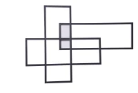 Aplică QUADRATUS, negru, finisaj mat, 230V, LED, 3x142W, 1308lm, 3000K, CRI ≥80, Dimm, IP20
