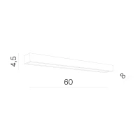 Aplică RADO, crom, finisaj strălucitor, 230V, LED, 1x19W, 695lm, 2900K, CRI ≥80, IP44 2