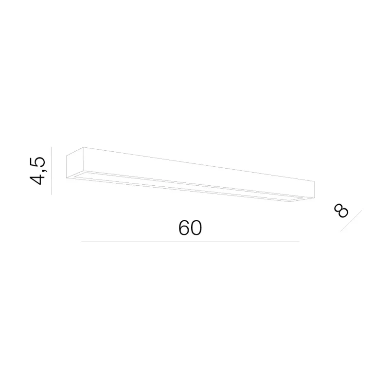 Aplică RADO, crom, finisaj strălucitor, 230V, LED, 1x19W, 695lm, 2900K, CRI ≥80, IP44 2
