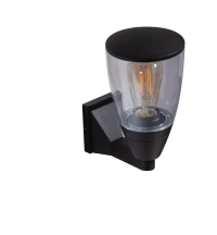 Aplică RASMUS, negru, finisaj mat, 230V, E27, 1x15W, IP65