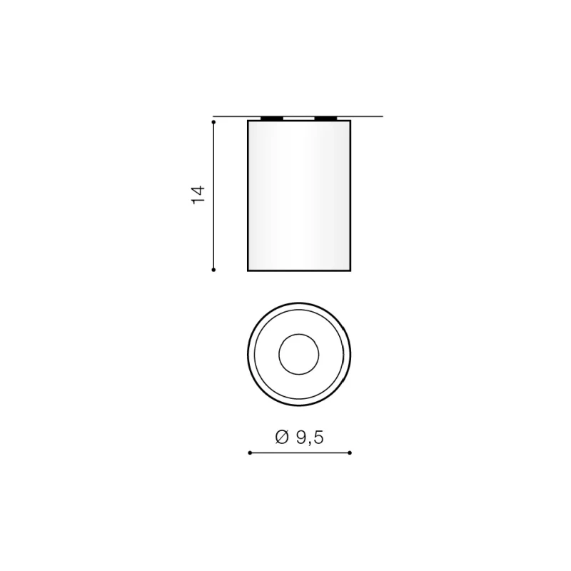 Spot aparent REMO, negru, finisaj mat, 230V, GU10, 1x40W, IP20 2