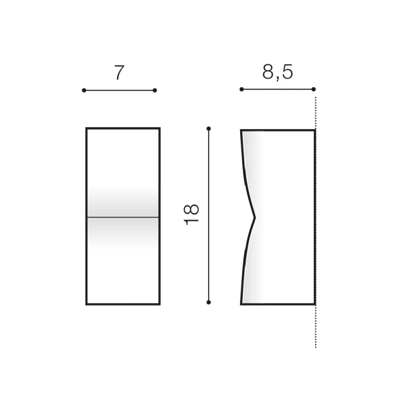Aplică REZIA, negru, finisaj mat, 230V, GU10, 2x40W, IP54 2